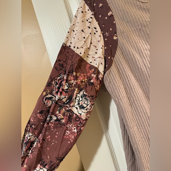 Maurices Floral Sleeve Blouse - Picture 2 of 3